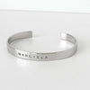 MM6 Maison Margiela 徽标 925 银手镯，未使用，带标签