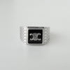 Celine Triomphe Silver 925 Ring Size 58 / 16.5