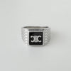 Celine Triomphe Silver 925 Ring Size 58 / 16.5