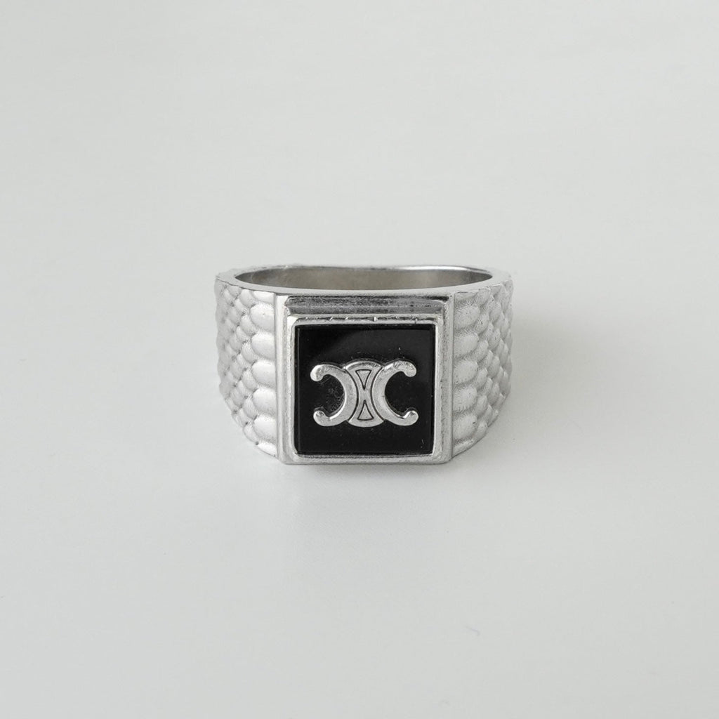 Celine Triomphe Silver 925 Ring Size 58 / 16.5