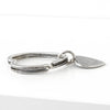 Tiffany Vintage Silver 925 Heart Key Ring Keychain Charm