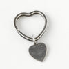 Tiffany Vintage Silver 925 Heart Key Ring Keychain Charm