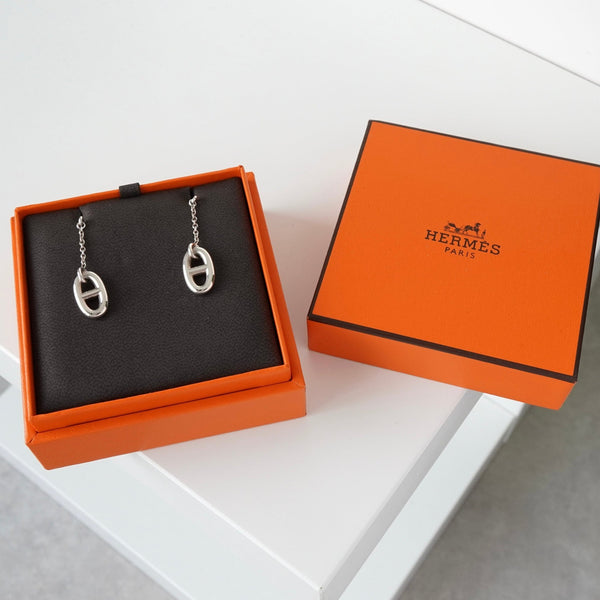エルメス シェーヌダンクル シルバー925 ピアス 箱付き | ブランド古着