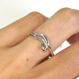 ティファニー エルサ・ペレッティ フリーフォーム ティアドロップ 指輪 リング シルバー925 7号 - NEWSED