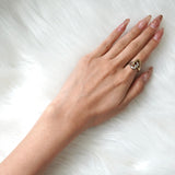 ティファニー ダブルハート シルバー925 ゴールド750 指輪 リング 10号 - NEWSED