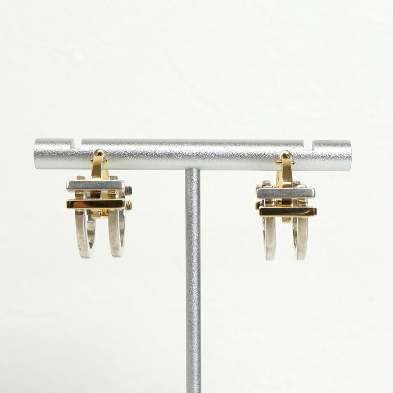 ティファニー アクシスフープ 925 × 750 コンビ ピアス シルバー925 K18 18金 ゴールド - NEWSED