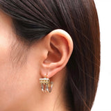 ティファニー アクシスフープ 925 × 750 コンビ ピアス シルバー925 K18 18金 ゴールド - NEWSED