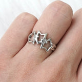 ティファニー トリプルスター シルバー925 指輪 リング 8号 - NEWSED