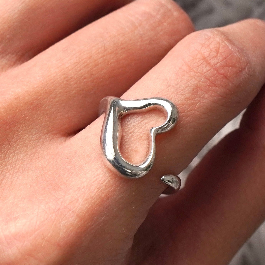 ティファニー オープンハート 指輪 リング シルバー925
