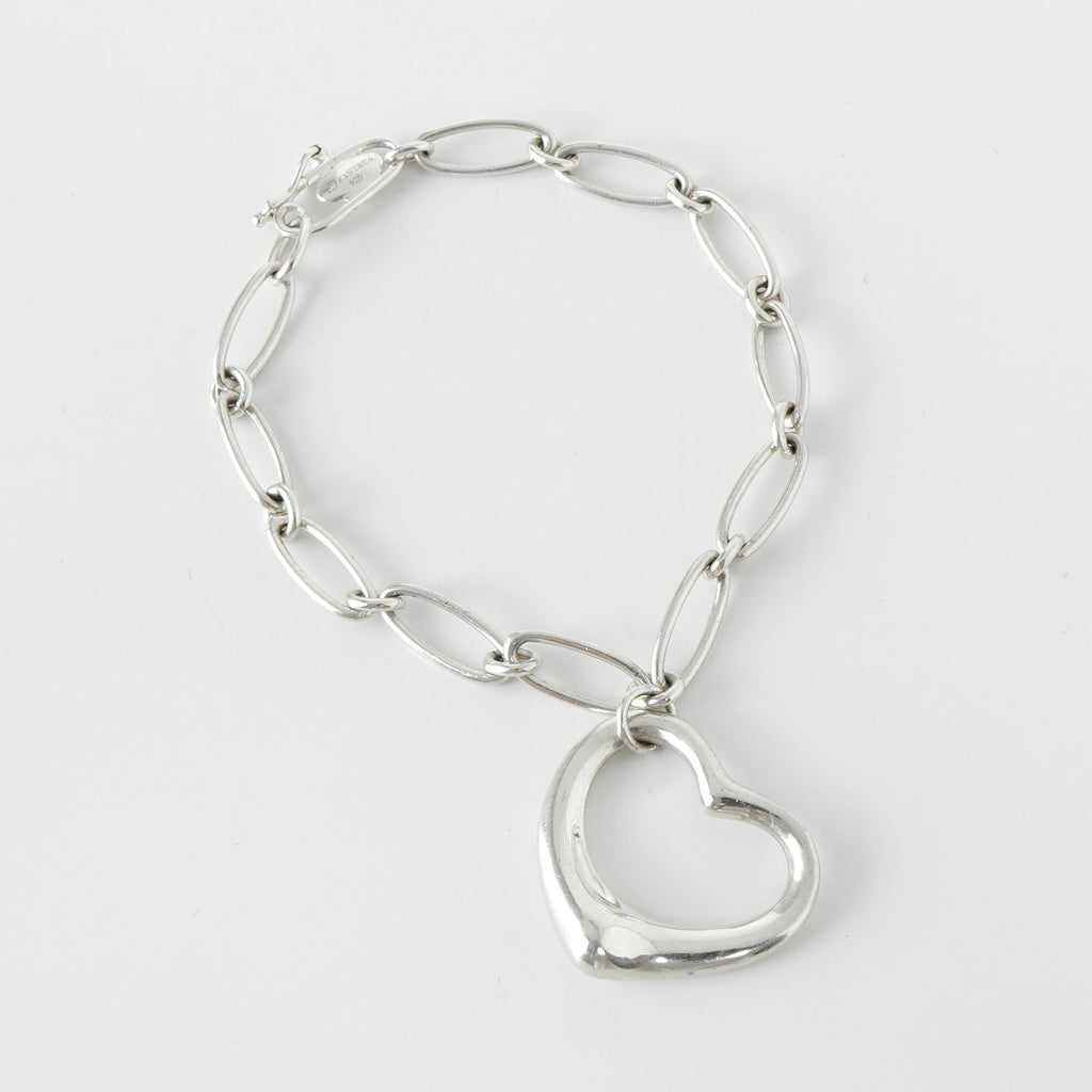 ティファニー オープンハート シルバー925 チェーンブレスレット