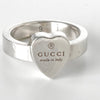 Gucci 心形戒指，纯银，尺寸 8.5