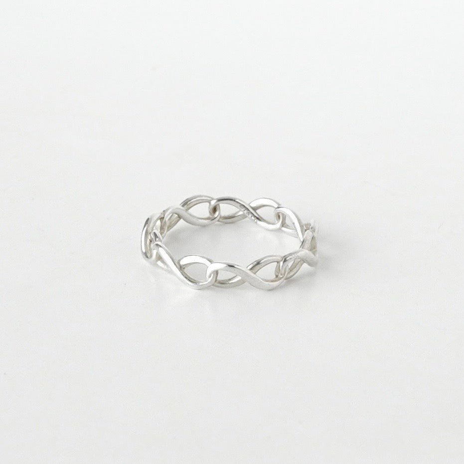 Tiffany Infinity Silver 925 Ring Size 8.5