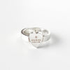 Gucci heart ring, sterling silver, size 8.5