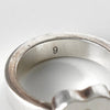 Gucci heart ring, sterling silver, size 8.5