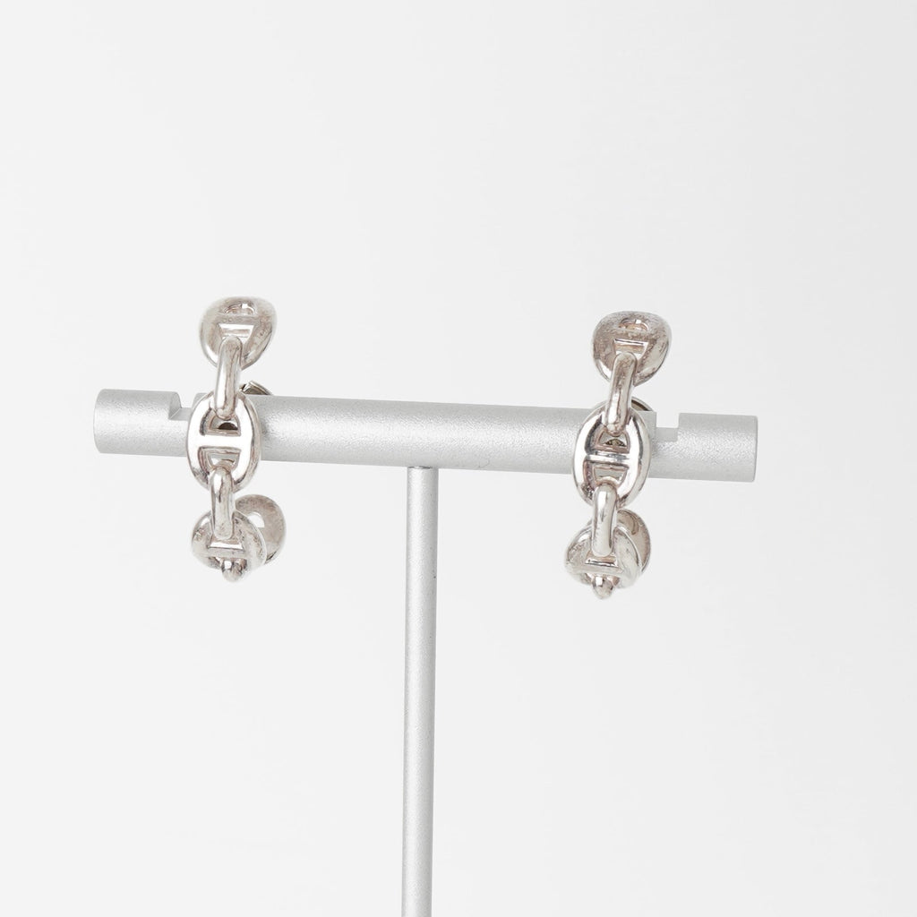 【極美品】エルメス シェーヌダンクル アンシュネ フープ ピアス 5454 極美品】エルメス シェーヌダンクル アンシュネ フープ ピアス 5454