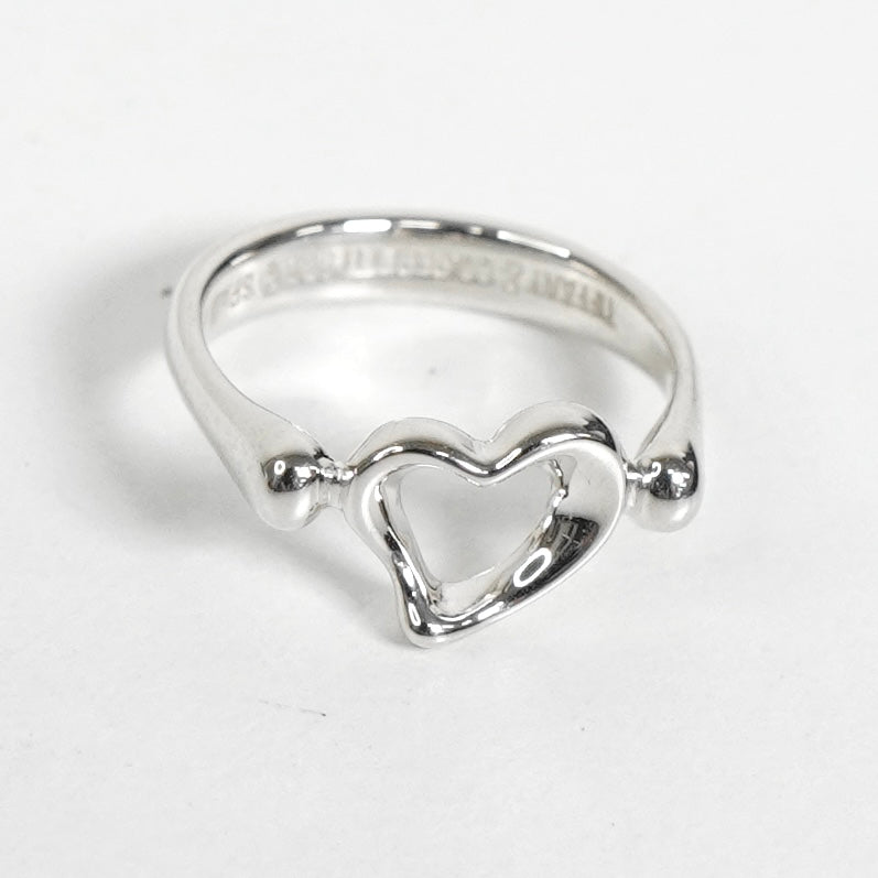 ティファニー エルサ・ペレッティ オープンハート 指輪 リング シルバー925 9号 新品仕上げ - NEWSED