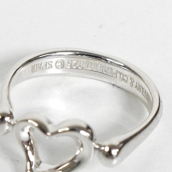 ティファニー エルサ・ペレッティ オープンハート 指輪 リング シルバー925 9号 新品仕上げ - NEWSED