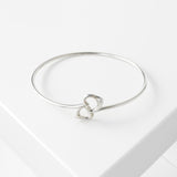 ティファニー ダブルオープンハート シルバー925 バングル - NEWSED