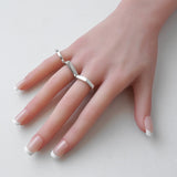 グッチ トリプルヘキサゴン シルバー925 指輪 リング 9.5号 - NEWSED