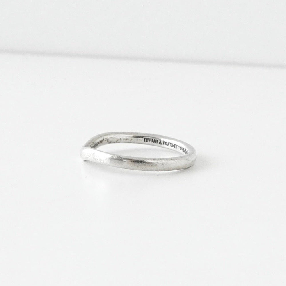 ティファニー カーブドバンドリング シルバー925 指輪 リング 9.5号