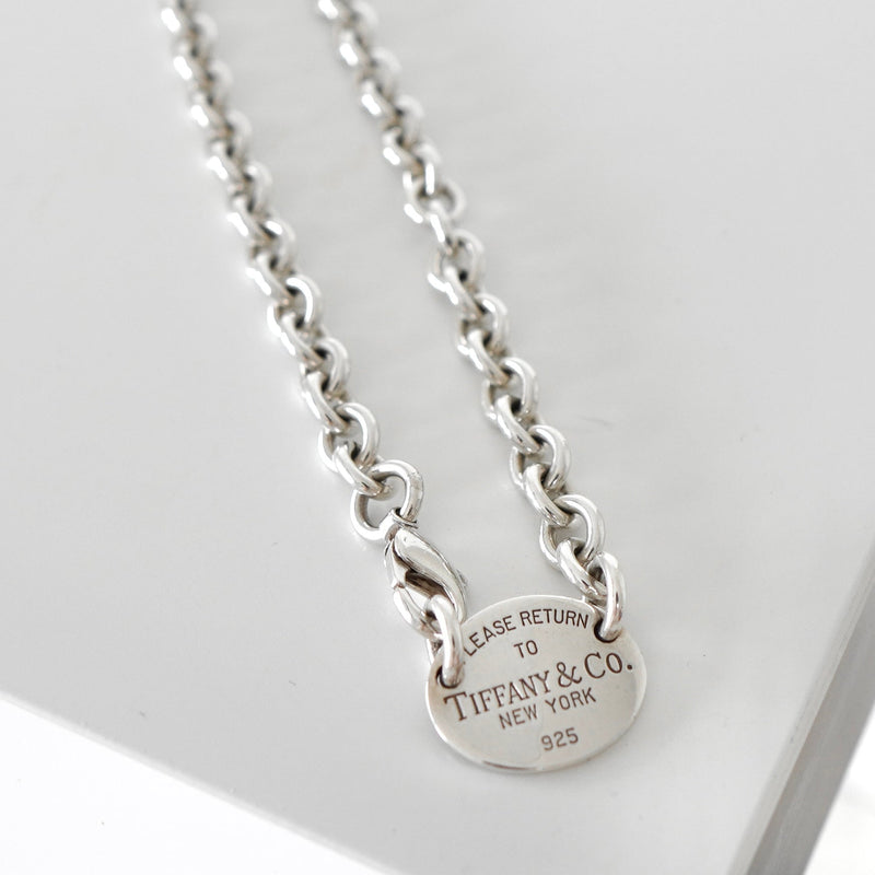 ティファニー リターン トゥ ティファニー オーバルタブ シルバー925 チェーン ネックレス チョーカー - NEWSED