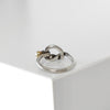 Tiffany Love Knot Silver 925 K18 Combination Ring Size 12
