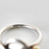 Tiffany Love Knot Silver 925 K18 Combination Ring Size 12