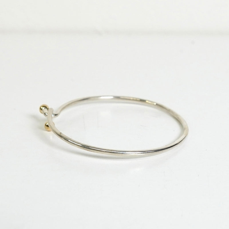 ティファニー フック&アイ バングル シルバー925 K18 新品仕上げ - NEWSED