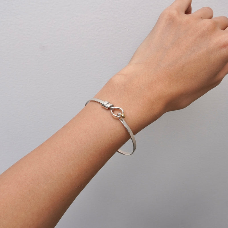 ティファニー フック&アイ バングル シルバー925 K18 新品仕上げ - NEWSED