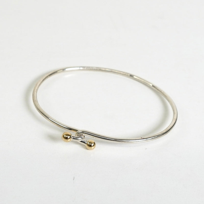 ティファニー フック&アイ バングル シルバー925 K18 新品仕上げ - NEWSED