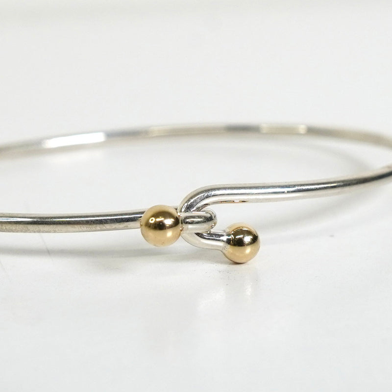 ティファニー フック&アイ バングル シルバー925 K18 新品仕上げ - NEWSED