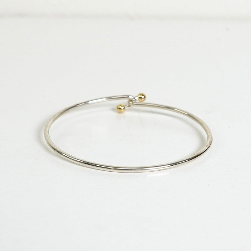 ティファニー フック&アイ バングル シルバー925 K18 新品仕上げ - NEWSED