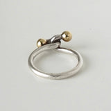 ティファニー ラブノット シルバー925 × K18 指輪 リング 7号 - NEWSED