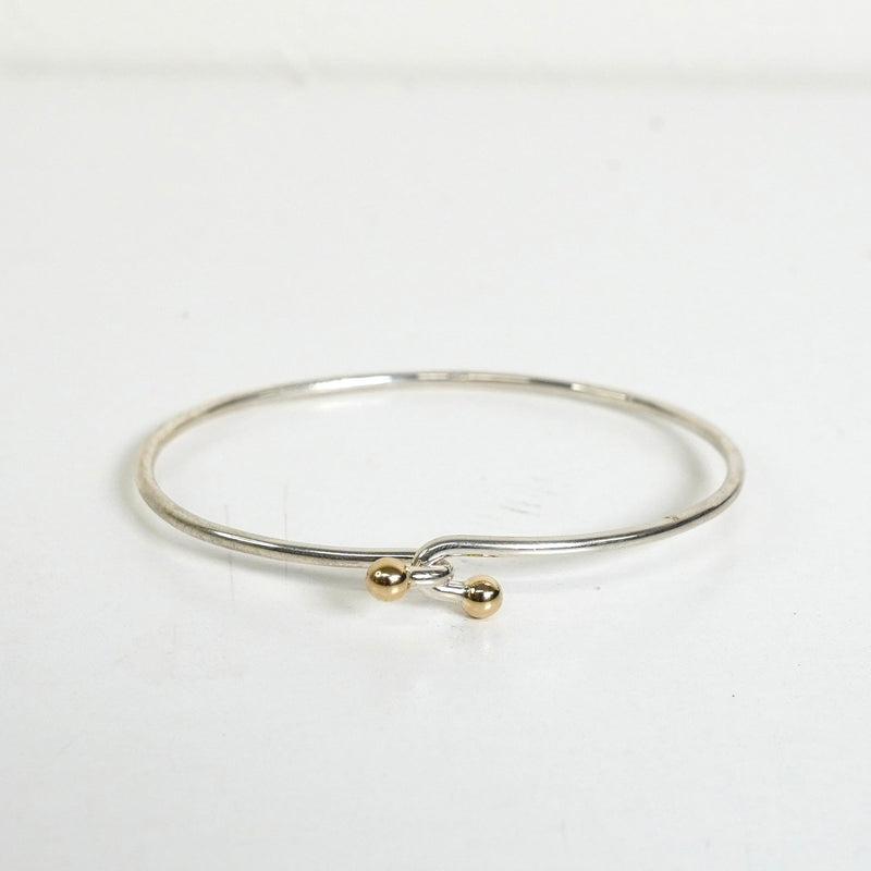 ティファニー フック&アイ バングル シルバー925 K18 新品仕上げ - NEWSED
