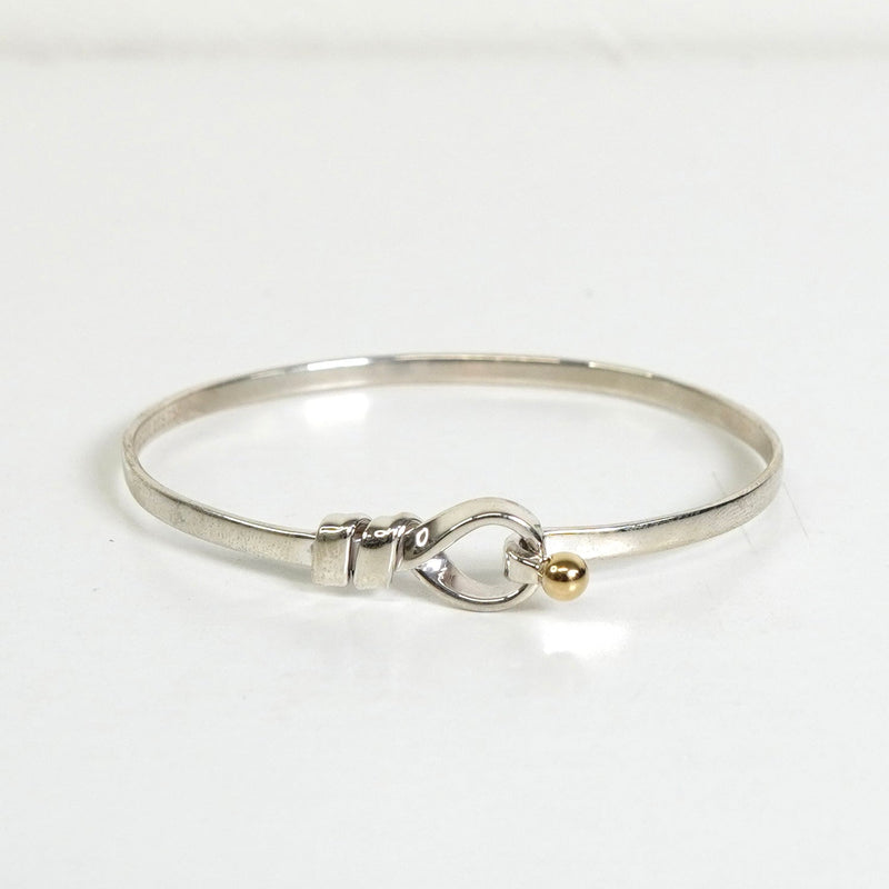 ティファニー フック&アイ バングル シルバー925 K18 新品仕上げ - NEWSED