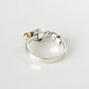 Tiffany Hook and Eye Silver 925 x K18 Ring, Size 9