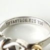 Tiffany Hook and Eye Silver 925 x K18 Ring, Size 9