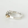 Tiffany Hook and Eye Silver 925 x K18 Ring, Size 9