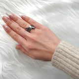 ヴィヴィアン ウエストウッド オーブ ピン ラインストーン シルバー925 指輪 リング Mサイズ 13.5号 - NEWSED