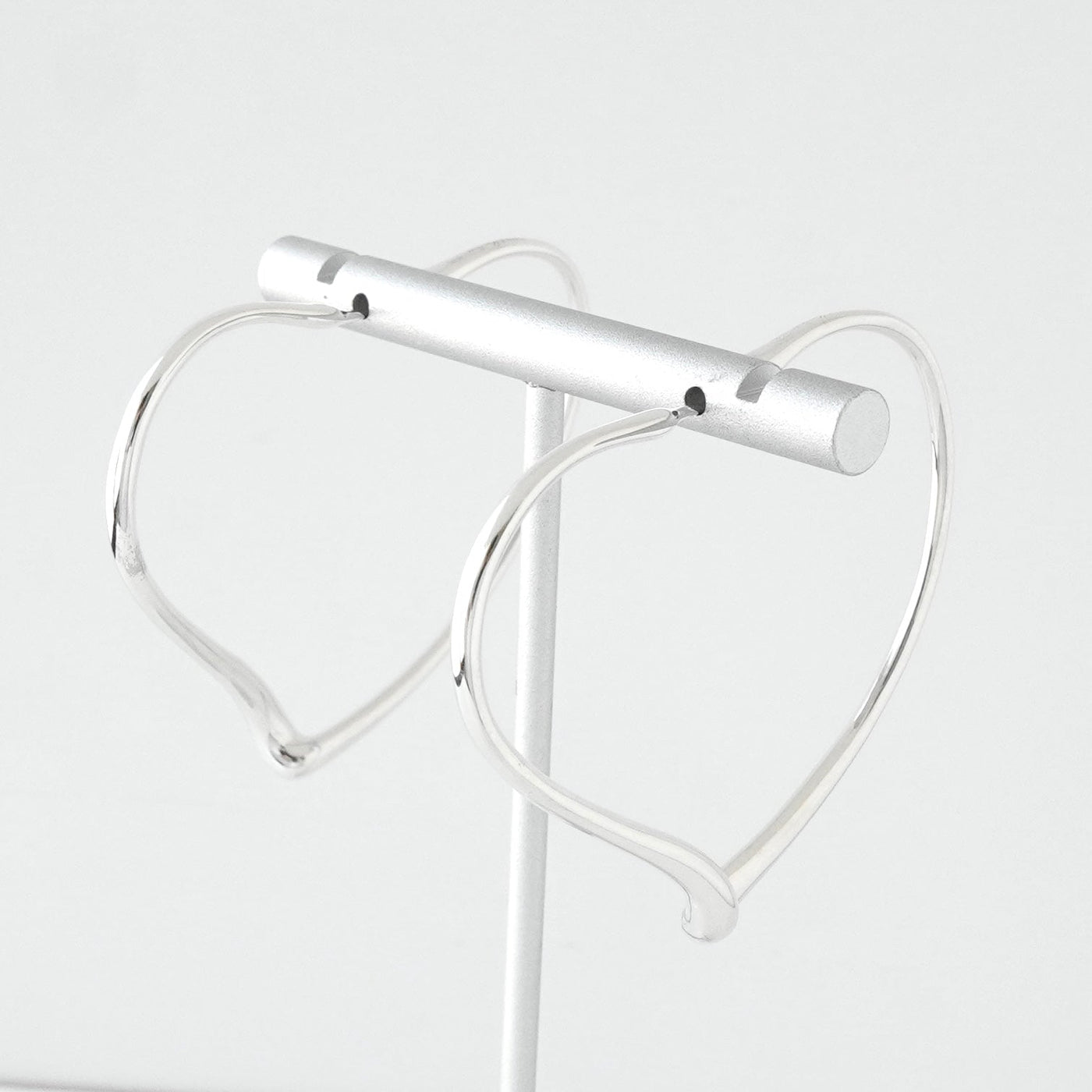 ティファニー オープンハート シルバー925 フープピアス Mサイズ 新品