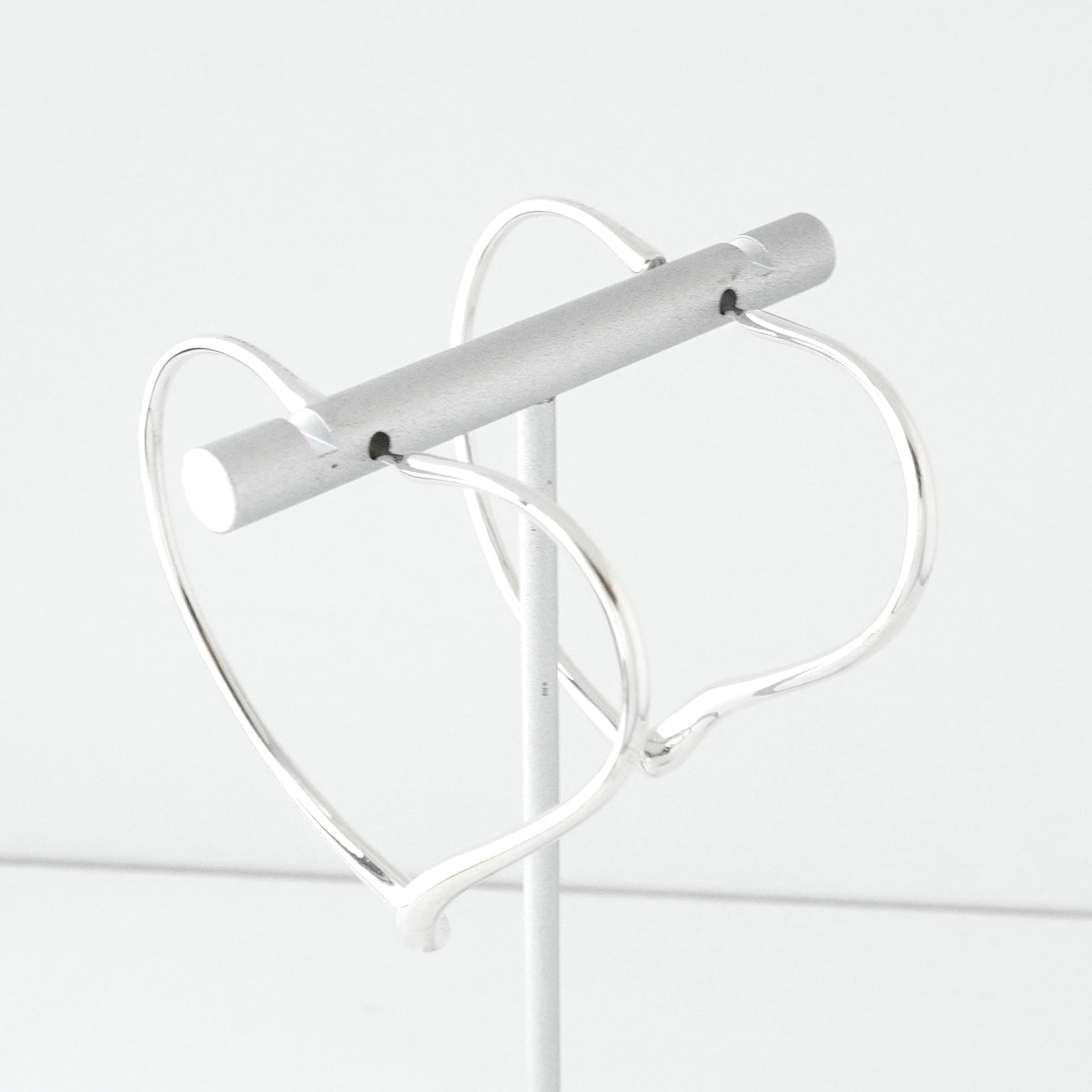 ティファニー オープンハート シルバー925 フープピアス Mサイズ 新品