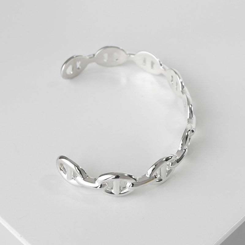 エルメス シェーヌダンクル アンシェネ シルバー925 バングル ST 箱付き - NEWSED