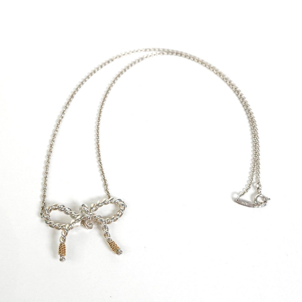 ティファニー ツイスト リボン ネックレス 925×750 シルバー レディース