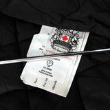 ムースナックルズ ファー キルティング裏地 エスニック柄 中綿ジャケット カーキ レディース