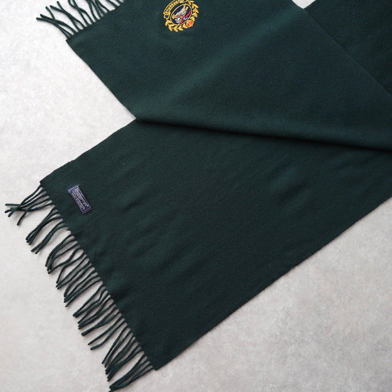 80's〜90's｜Emblem Logo Embroidery Muffler｜Made in England