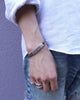 エムエムシックス メゾン マルジェラ ナンバリング IDプレート 喜平 ブレスレット ブラス シルバー いぶし仕上げ メンズ レディース 未使用品