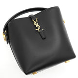 サンローラン LE 37 ミニ レザー 2way ショルダーバッグ ハンドバッグ ブラック