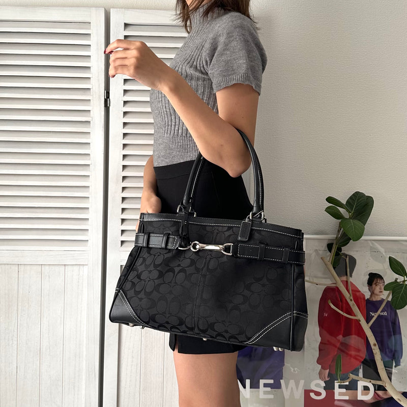 Signature Leather Tote Bag