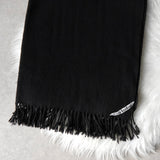 アクネ ストゥディオズ ロゴ ウール ストール マフラー ブラック