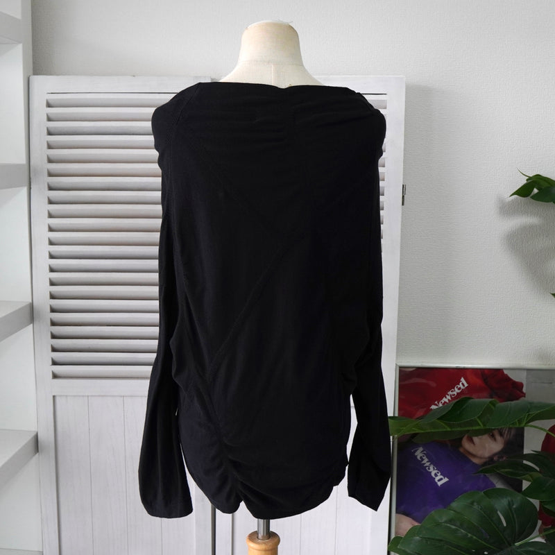 ワイズ ヨウジヤマモト アーカイブ フリル カーディガン レディース ブラック